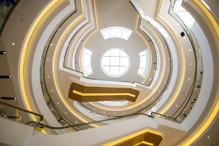 Shopping center atrium hall