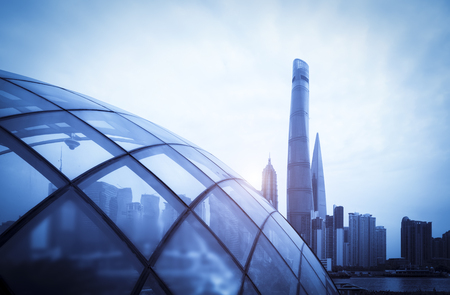 Shanghai Lujiazui Skyscraperのeditorial素材