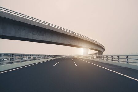 Road and viaduct