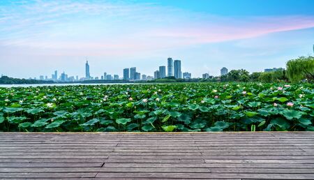 Nanjing Xuanwu Lake sceneryの写真素材