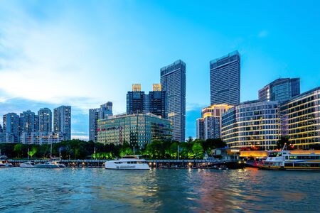 Shanghai City Modern Architecture Office Buildingの写真素材