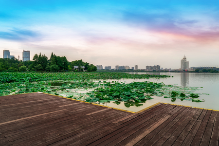 Scenery of Nanjing Xuanwu Lake Parkのeditorial素材