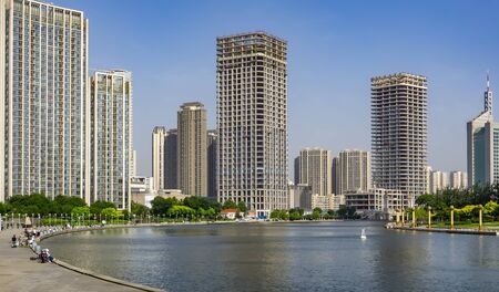 Tianjin Haihe coastal sceneryの写真素材