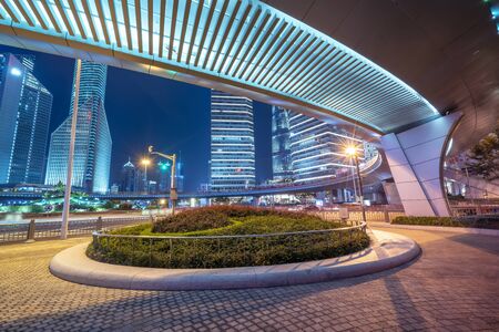Shanghai Lujiazui Financial Street Night Scene