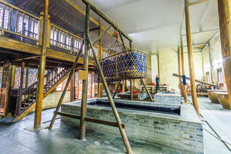 Interior view of Wuzhen Dyebofangのeditorial素材