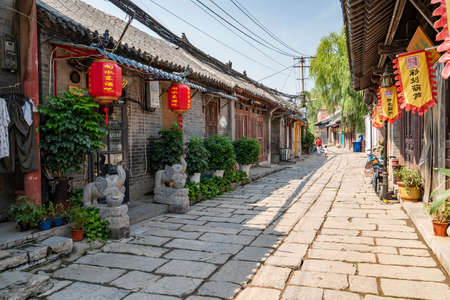 View of Jinan ancient housesのeditorial素材