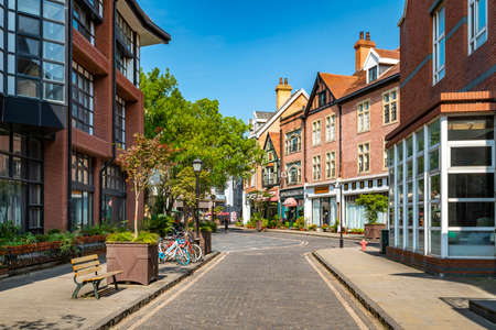 European town in Thames town, Chinaのeditorial素材