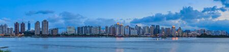 Wenzhou city building skylineの写真素材