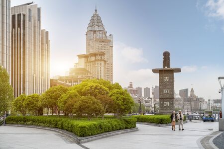 Shanghai Bund sceneryの写真素材