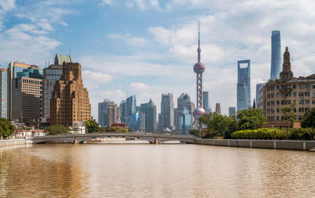 Shanghai Lujiazui Skyscraperの写真素材