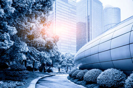 Urban modern architectural landscapeの写真素材