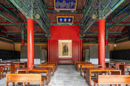 Interior view of Qufu Confucian Temple tourist attractionのeditorial素材