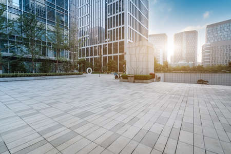 Jinan cbd street architecture landscape