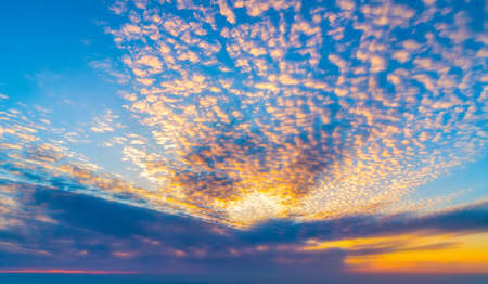 Natural landscape of sunset skyの写真素材