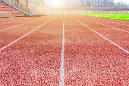 Campus playground plastic trackの写真素材