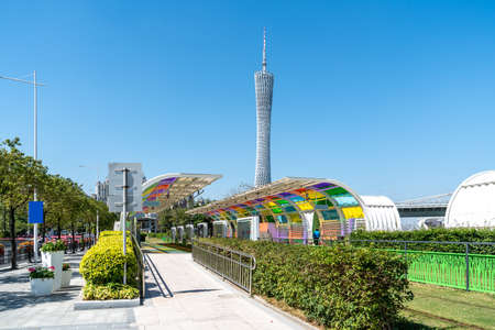 Guangzhou Light Rail Transit Bus Stationのeditorial素材