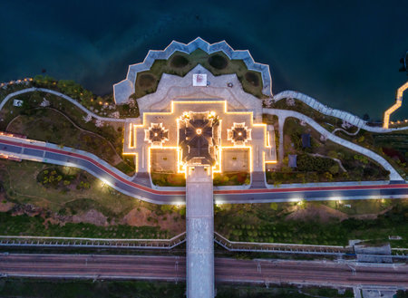 Aerial photography of Zhejiang Shaoxing Leisure Park