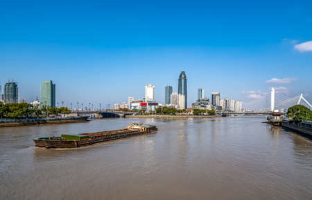 City street view of Sanjiangkou, Ningbo