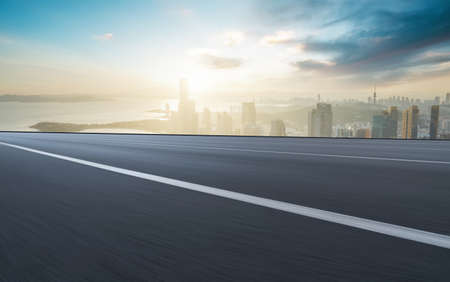 Road Transport and Modern Architectureの写真素材