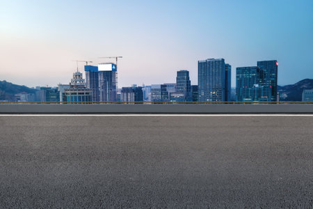 Road Transport and Modern Architectureの写真素材