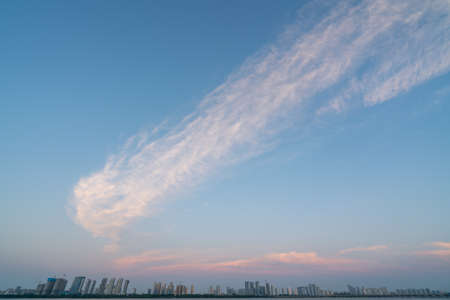 outdoor sky city buildings skylineの写真素材