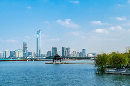 Suzhou Ligong Causeway Chinese Gardenの写真素材