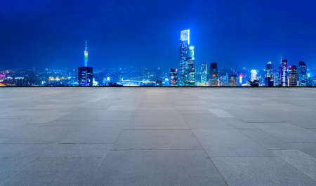 Outdoor city road and modern buildingsの写真素材
