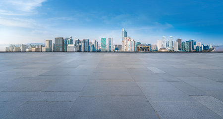Floor tile paving and architectural landscapeの写真素材