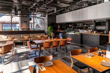 Chinese restaurant Jane restaurant interiorのeditorial素材
