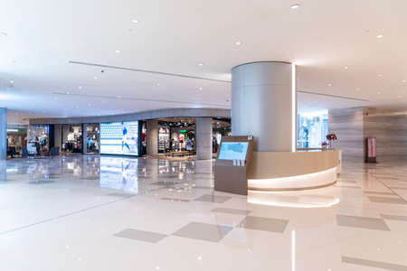 Large shopping mall interior space designのeditorial素材