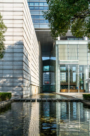 Urban modern building partial landscape street viewのeditorial素材