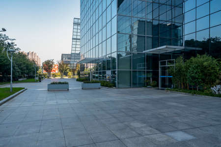 Urban modern building partial landscape street viewのeditorial素材