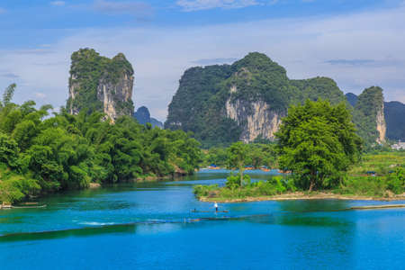 Guilin landscape painting natural sceneryの写真素材