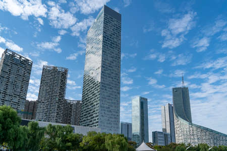 Hefei Jinji Lakeside Financial Center Office Buildingの写真素材
