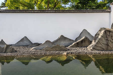 New Chinese style fence for real estateの写真素材