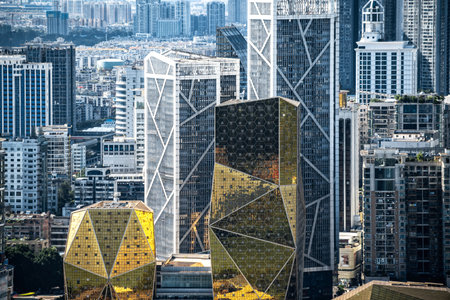 Aerial photography of Liuzhou city skyline