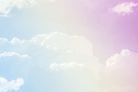 Texture and detail of beautiful pastel clouds and sky for background.の写真素材