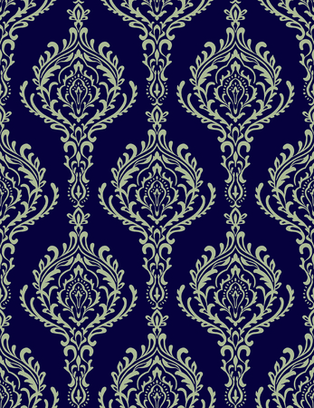 Vector Classic Damask Seamless Patternのイラスト素材