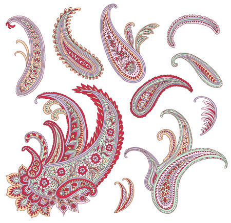 Paisley + Style + Elements +% 3A + Setの写真素材