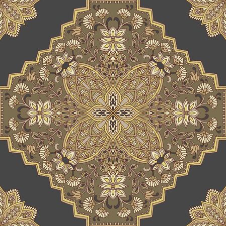 Seamless Pattern: Paisley Style: Border