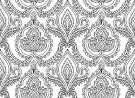 Vector Seamless Pattern Design, Paisley Styleのイラスト素材