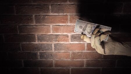 Scary hands of monster . Halloween concept.の写真素材