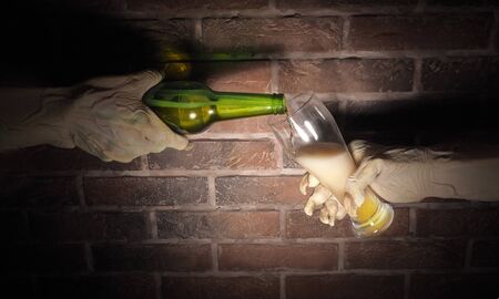 Scary hands of monster . Halloween concept.の写真素材