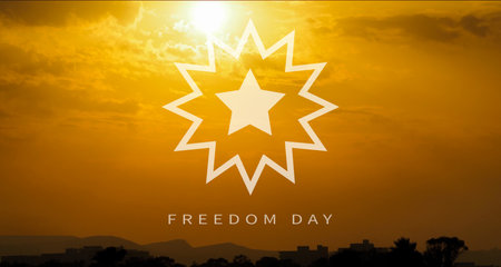 Juneteenth Freedom Day. African heritage. June 19. Celebrate Black Freedom. Flag. 3d illustration