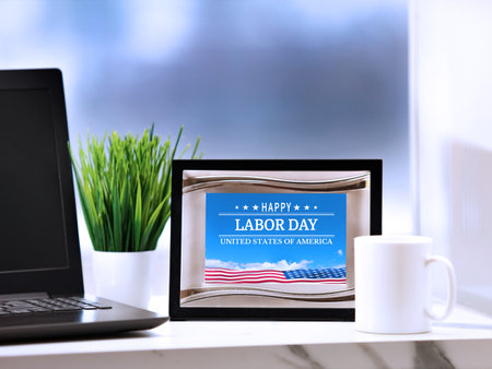 Labor Day Background . USA National holiday. 3d illustration