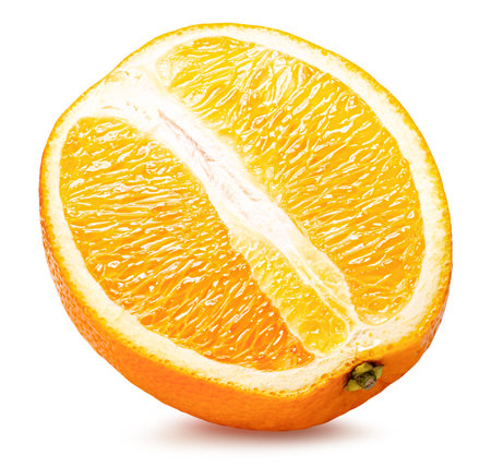 orange slice isolated on the white background. Clipping path.の写真素材