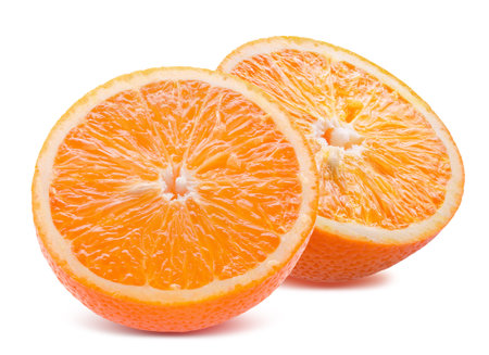 oranges isolated on a white background.の写真素材