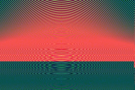 wave interference red green