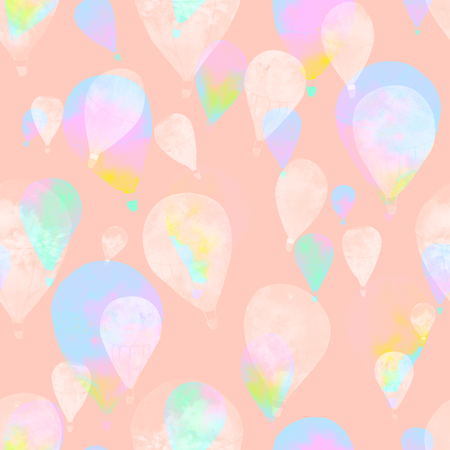 Watercolor balloonの写真素材