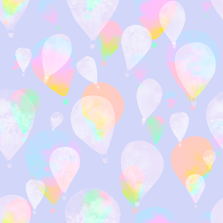 Watercolor balloonの写真素材